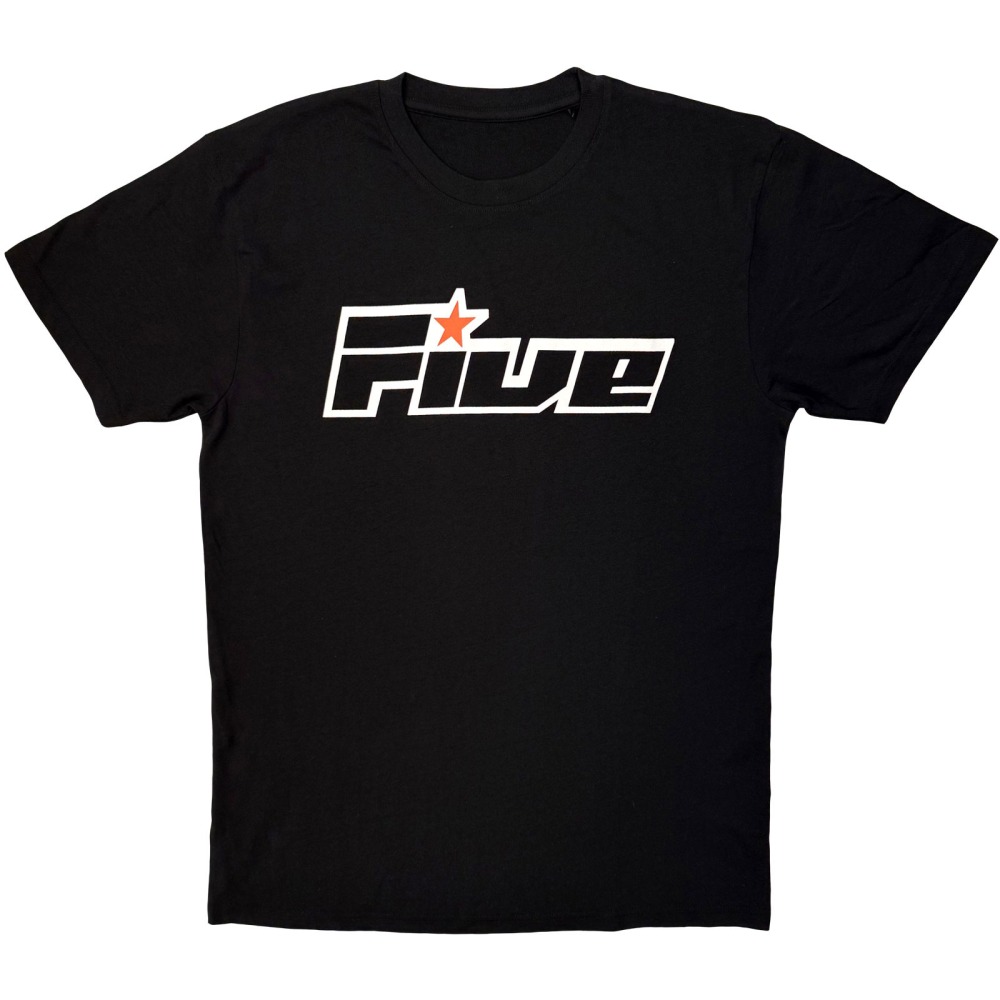 Five - Logo Mono Herren TShirt - Schwarz